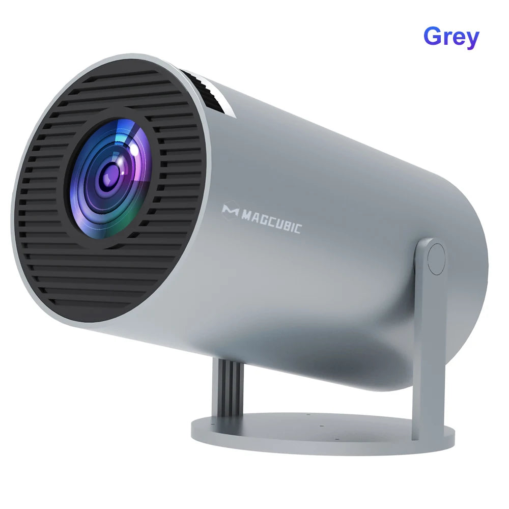 Mini Projector Support 4K 720P with Dual Band WIFI6 5G Wireless Android 11 260 ANSI 180° Rotatable Video HY300 Pro